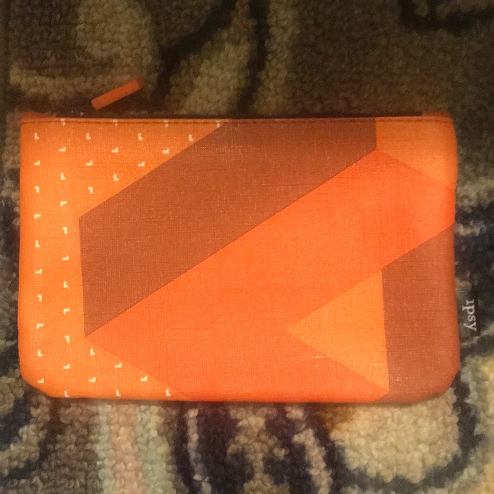 NWOT Orange Tetris Ipsy Bag